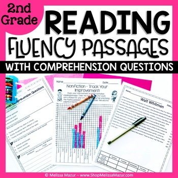 Preview of Reading Fluency Passages and Comprehension Questions 2nd Grade