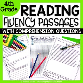 Preview of Reading Fluency Passages and Comprehension Questions 4th Grade
