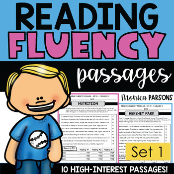 Preview of Reading Fluency Passages with Comprehension Questions