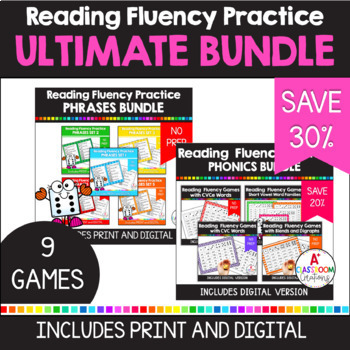 Preview of Reading Fluency Practice Games ULTIMATE BUNDLE