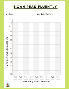Preview of Reading Fluency Practice Graph