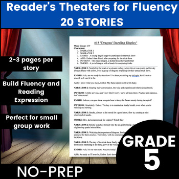 Preview of Reading Fluency Practice Small Group Partner Plays Readers Theater Scripts