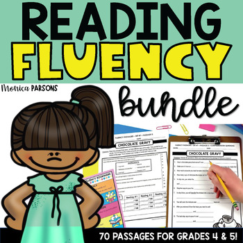 Preview of 4th and 5th Grade Reading Fluency Passages with Comprehension Questions Bundle