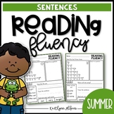 Reading Fluency Sentences - Summer
