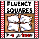Reading Fluency Squares Pre Primer Sight Words