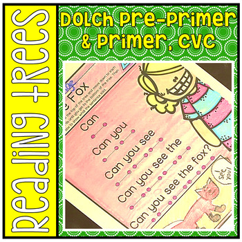 Preview of Reading Fluency Trees CVC Dolch Pre-Primer & Primer