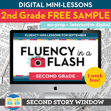 Reading Fluency in a Flash 2nd Grade FREE SAMPLE • Digital