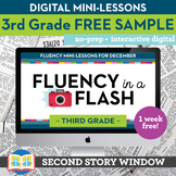 Reading Fluency in a Flash 3rd Grade FREE SAMPLE • Digital