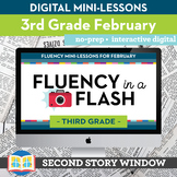 Reading Fluency in a Flash 3rd Grade February • Digital Fl