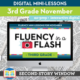 Reading Fluency in a Flash 3rd Grade November • Digital Fl