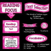 Reading Focus Wall Bulletin Set ~ 5th Grade CCSS ~ GROOVY 
