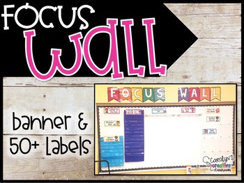 Preview of Reading Focus Wall Bundle! Focus Wall Banner