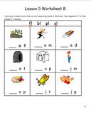 Reading For Kids Phonics Program Lesson 5 /f/ & /b/ Packet