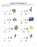 Reading For Kids Phonics Program Lesson 6 /c/, /k/ & /u/Packet