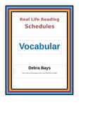 Reading For Life:  Schedules Vocabulary