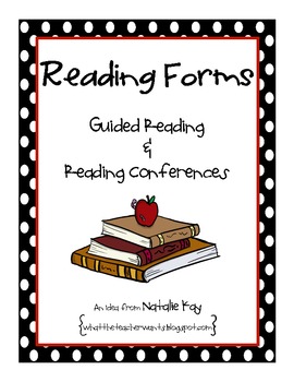 Preview of Reading Forms for Guided Reading and Reading Conferences - Freebie