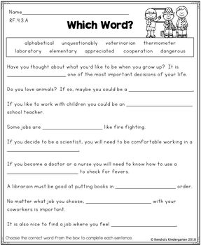 reading foundational skills worksheets activities 4th