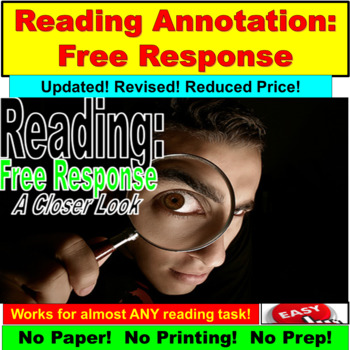 Preview of Easy Reading Annotation: Free Response Method