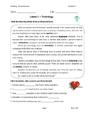 Reading G6-7 Lesson 2 Technology: Professional Tools