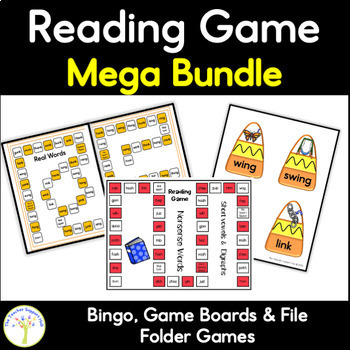 Preview of Reading Game Mega Bundle | Single and Multisyllabic Words