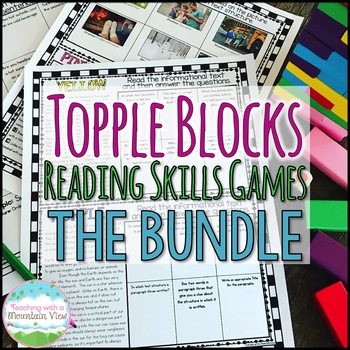 Preview of Topple Blocks™ Reading Games Bundle