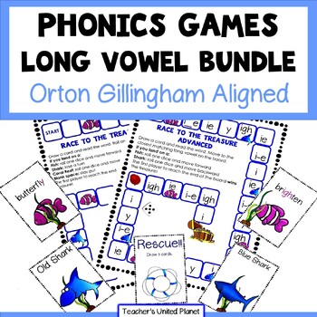 Preview of Long Vowel Bundle - Reading/Phonics Games/Activities - Science of Reading/OG