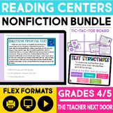 Reading Centers Nonfiction Bundle 4th & 5th Grades- Readin
