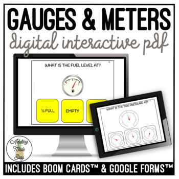Preview of Reading Gauges & Meters Digital Activity