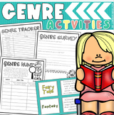 Reading Genre Activities (Matching Game, Surveys, Quiz, Bo