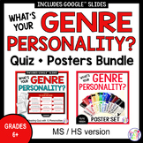 Reading Genre Personality Test | Secondary Bundle
