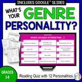 Reading Genre Personality Test for Elementary Library