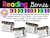 Reading Genre Posters {Black and Brights Collection}