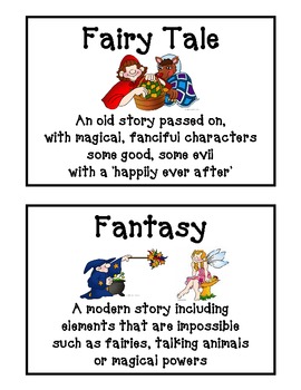 Reading Genre Posters - Simple and Direct by Kristina Civali | TPT