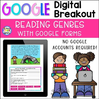 Preview of Reading Genres - Digital Breakout for Google Forms