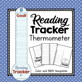 Preview of Independent Reading Tracker Thermometer | Independent Reading Goal Tracker
