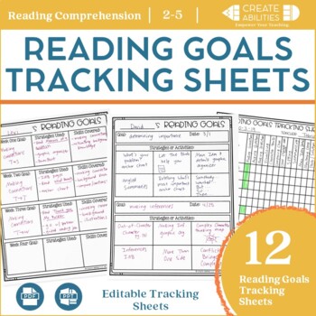 Reading Goal Tracking Sheets by Create-Abilities | TpT