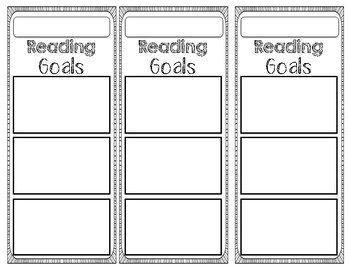 My Reading Goals Bookmarks Worksheets Teaching Resources Tpt
