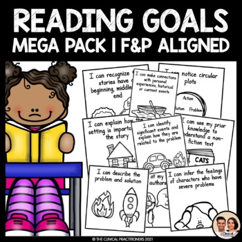 Preview of Reading Goals Mega Pack | Fountas and Pinnell (F&P) Aligned