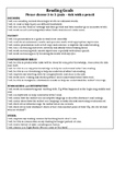 Reading Goals and Fluency Checklist