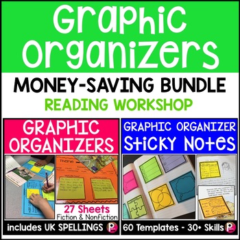 Preview of Graphic Organizers for Reading Skills and Comprehension Bundle