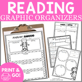 Reading Graphic Organizers For Any Book Fiction & Nonficti