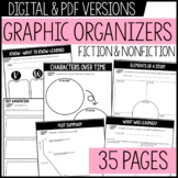 Reading Graphic Organizers - Digital, PDF