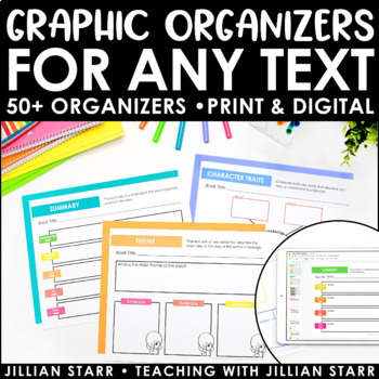 Preview of Reading Graphic Organizers -  Fiction and Nonfiction Reading Response Organizers