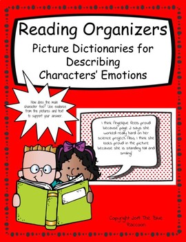 Preview of Reading Graphic Organizers Related to Characters' Emotions