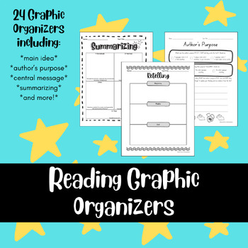 Preview of Reading Graphic Organizers --- for any book!