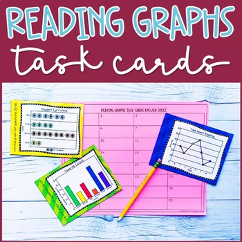 Preview of Reading Graphs Practice Task Cards