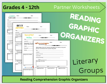 Preview of Reading Group Literary Partner Worksheets