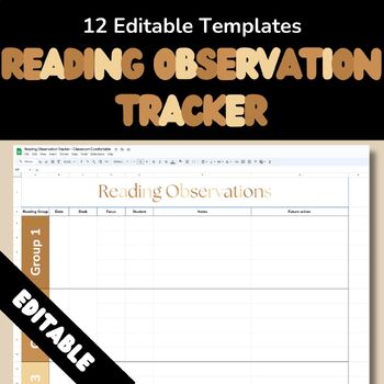 Preview of Reading Group Observations with Our Editable Google Sheets Template!