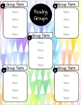 Preview of Reading Group Planning Slides (editable)