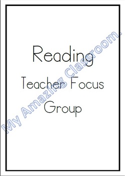 Preview of Reading Groups Focus Notes